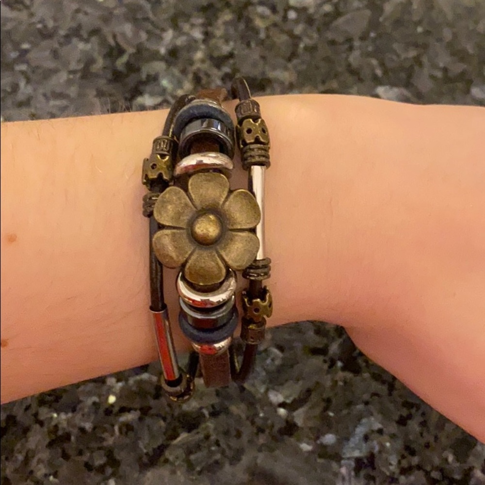 Stainless Steel Flower Bracelet